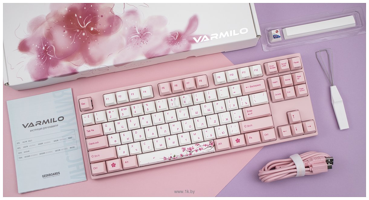 Фотографии Varmilo VA87M V2 Sakura R1 Cherry MX Brown