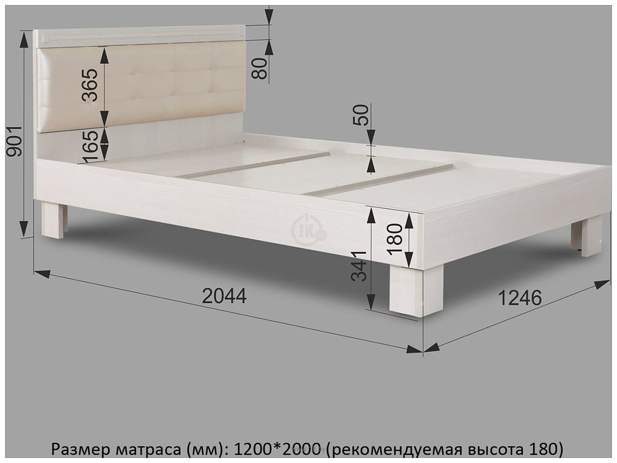 Фотографии Аквилон Азалия №1200М (бодега белый/белый пунто)