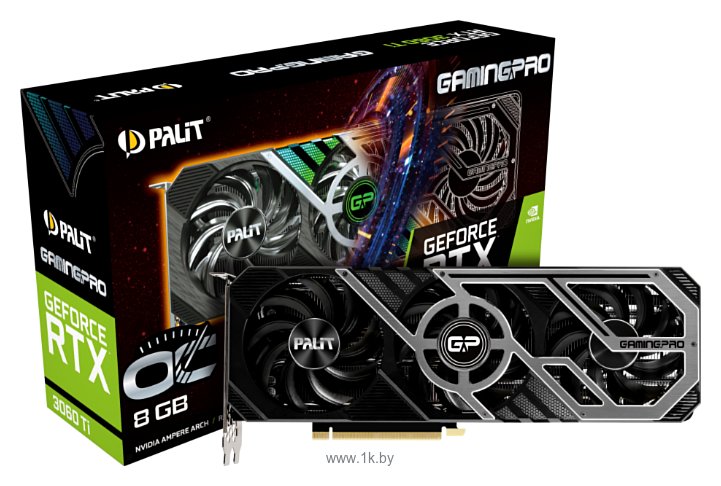 Фотографии Palit GeForce RTX 3060 Ti GamingPro OC 8GB (NE6306TT19P2-1041A)