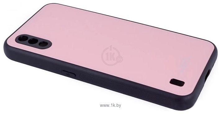 Фотографии Case Glassy для Samsung Galaxy M01 (розовый)