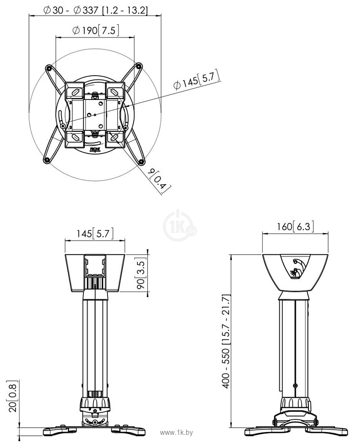 Фотографии Vogels PPC 1540W (белый)