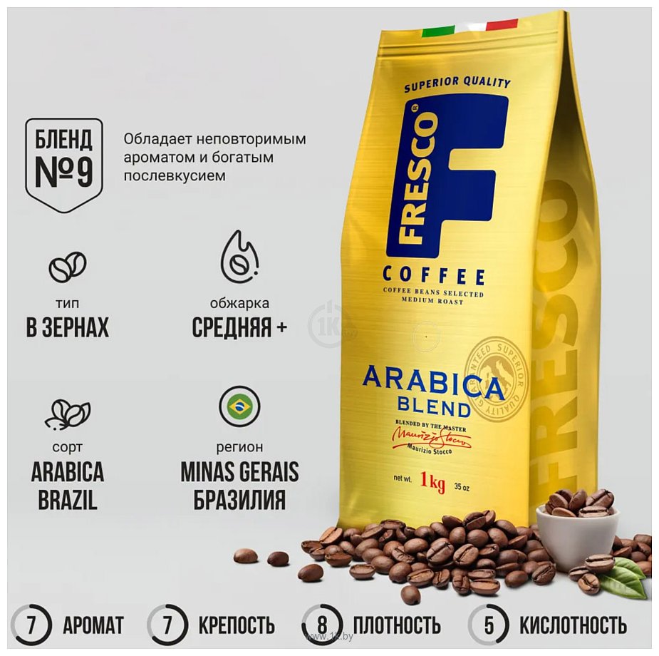 Фотографии Fresco Arabica Blend зерновой 1кг