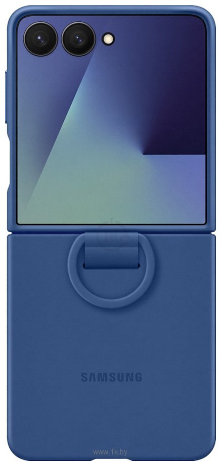 Фотографии Samsung Ring Case для Samsung Galaxy Z Flip7 (синий) Фотографии Samsung Ring Case для Samsung Galaxy Z Flip7 (синий)