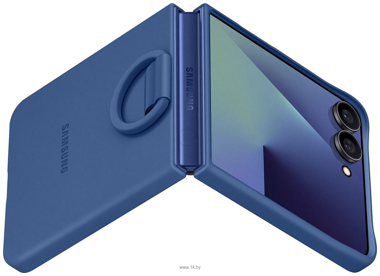 Фотографии Samsung Ring Case для Samsung Galaxy Z Flip7 (синий) Фотографии Samsung Ring Case для Samsung Galaxy Z Flip7 (синий)
