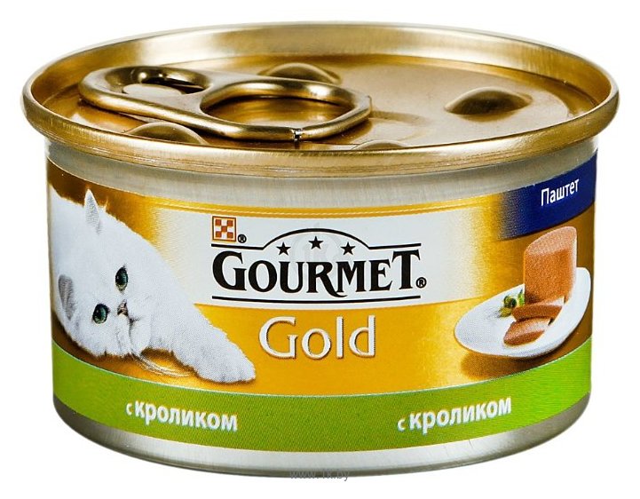 Фотографии Gourmet (0.085 кг) 1 шт. Gold Паштет с кроликом