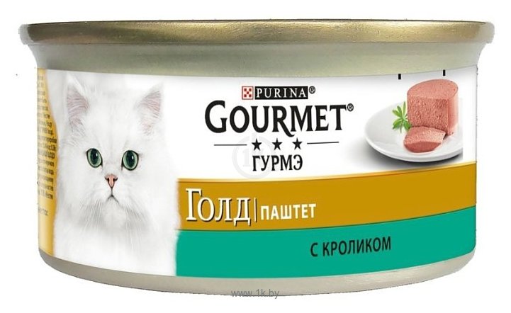 Фотографии Gourmet (0.085 кг) 1 шт. Gold Паштет с кроликом