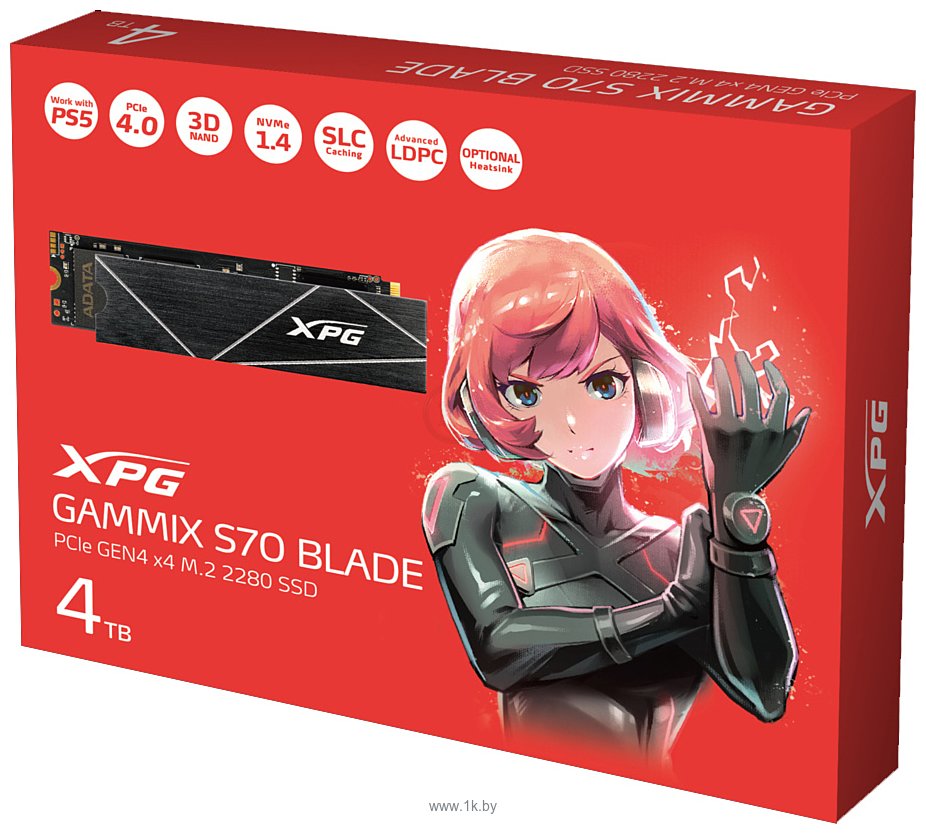 Фотографии ADATA XPG GAMMIX S70 Blade 4TB AGAMMIXS70B-4T-CS