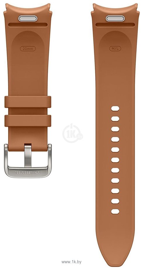 Фотографии Samsung Hybrid Eco-Leather для Samsung Galaxy Watch6 (M/L, коричневый)