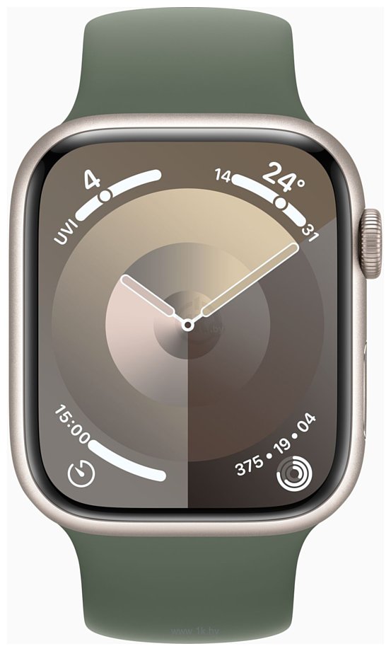 Фотографии Apple Watch Series 9 45 мм (алюминиевый корпус, силиконовый ремешок)