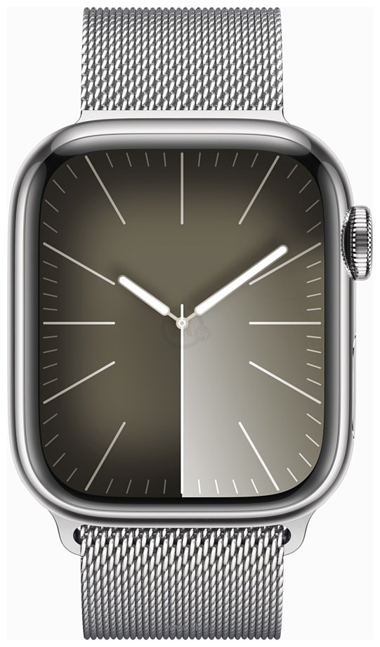Фотографии Apple Watch Series 9 LTE 41 мм (корпус из нержавеющей стали, металлический ремешок)