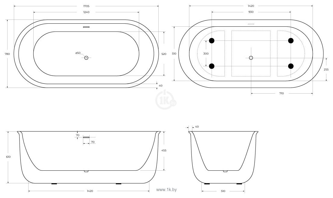 Фотографии BelBagno BB709-1700-780