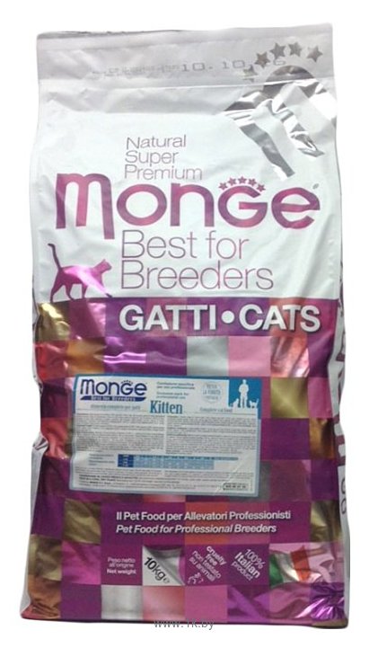Фотографии Monge (10 кг) Cat Kitten – для котят с курицей и рисом