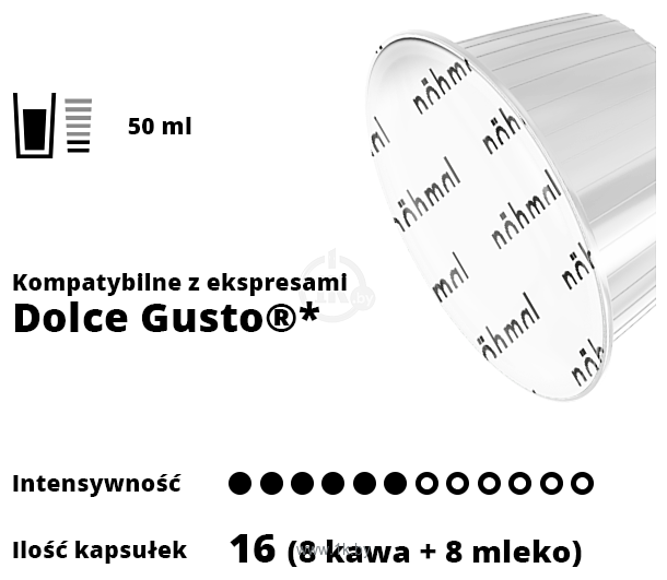 Фотографии Nohmal Dolce Gusto Space Peanut and Caramel 16 шт