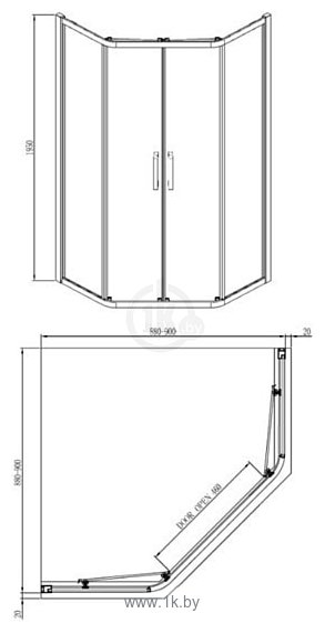 Фотографии Adema Glass Line-80 (прозрачное стекло)