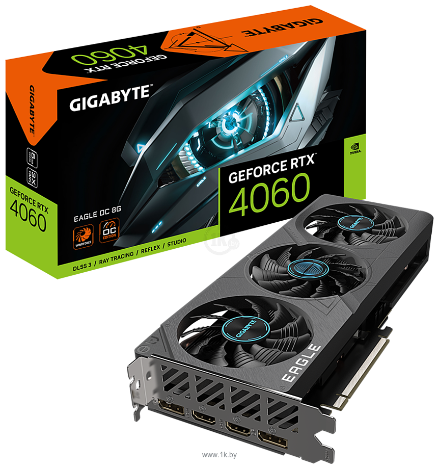 Фотографии Gigabyte GeForce RTX 4060 Eagle OC 8G (GV-N4060EAGLE OC-8GD)