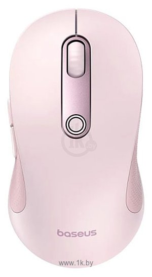 Фотографии Baseus F02 Ergonomic Wireless Mouse pink, без батарейки в комплекте