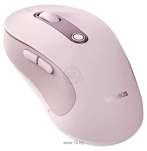 Фотографии Baseus F02 Ergonomic Wireless Mouse pink, без батарейки в комплекте