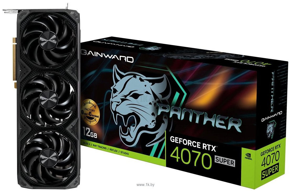 Фотографии Gainward GeForce RTX 4070 Super Panther OC (NED407ST19K9-1043Z)