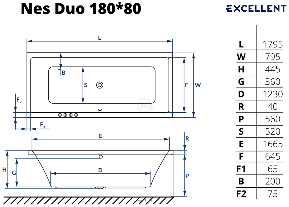 Фотографии Excellent Ness Duo 180x80 с ножками