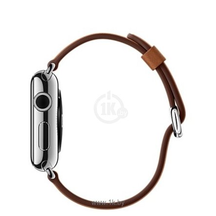 Фотографии Apple Watch 38mm Stainless Steel with Saddle Brown Classic (MMF72)