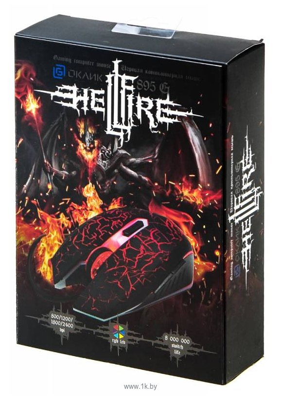 Фотографии Oklick 895G Hellfire black USB