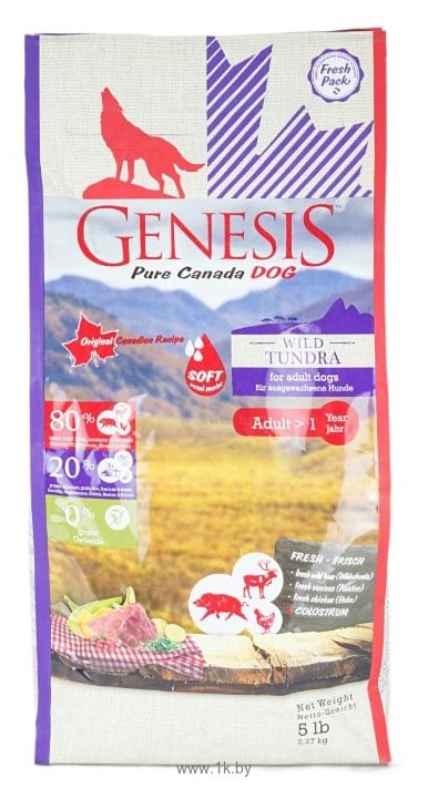 Фотографии Genesis Wild Tundra Adult Soft с курицей, кабаном и оленем (2.27 кг)