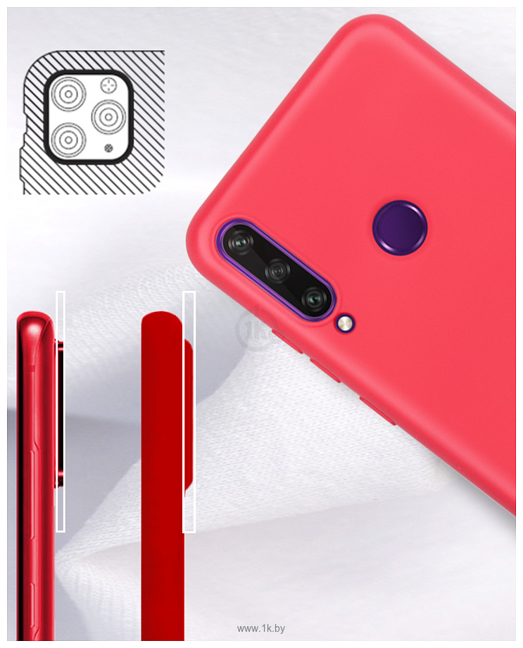 Фотографии Volare Rosso Charm для Huawei Y6p (красный)