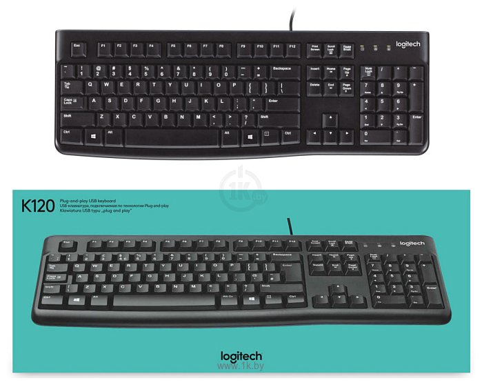 Фотографии Logitech K120 нет кириллицы