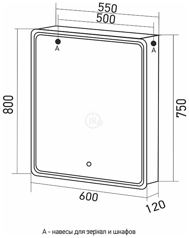 Фотографии Mixline  Виктория 60 L 547258 (с подсветкой)