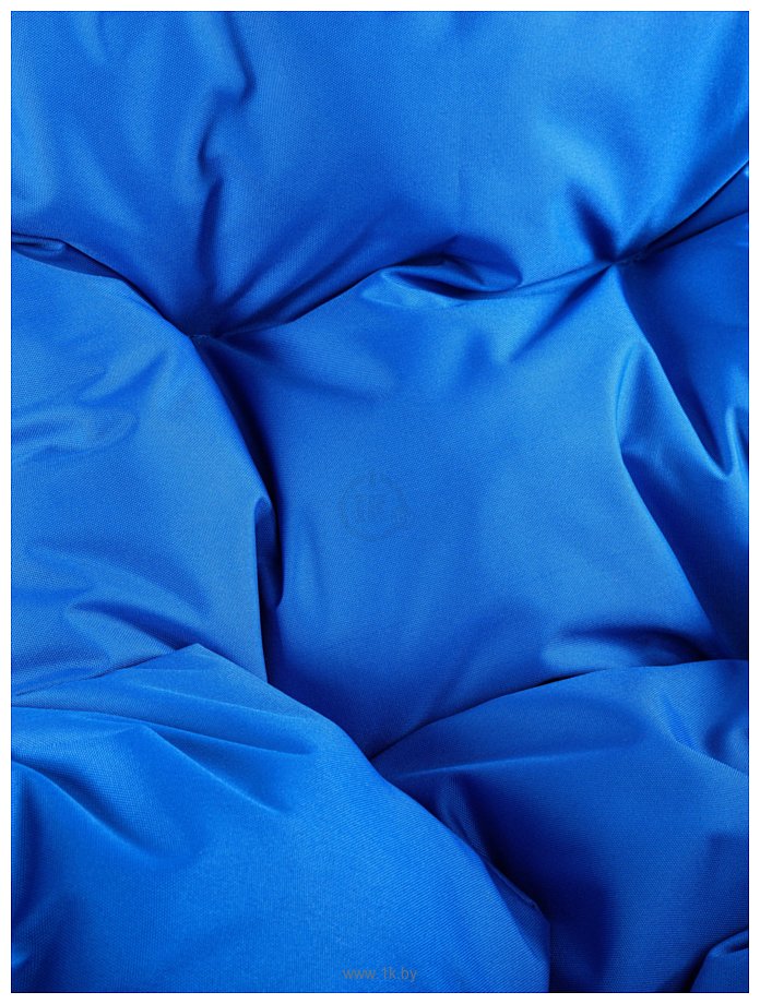Фотографии M-Group Капля Лори 11530110 (белый ротанг/синяя подушка)
