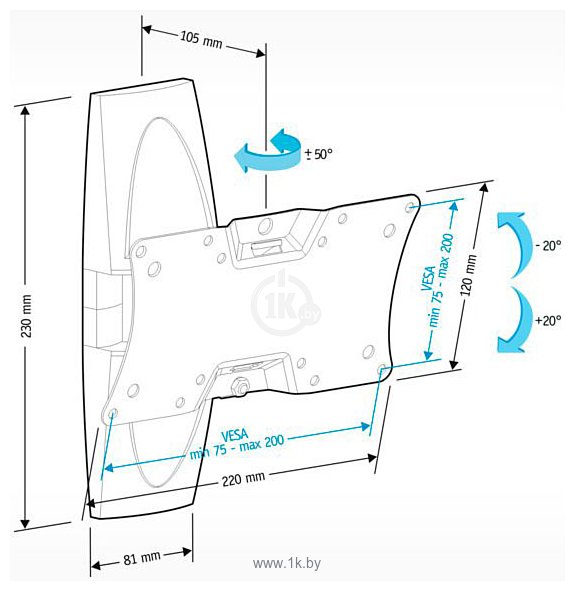 Фотографии Holder LCDS-5062 (белый)