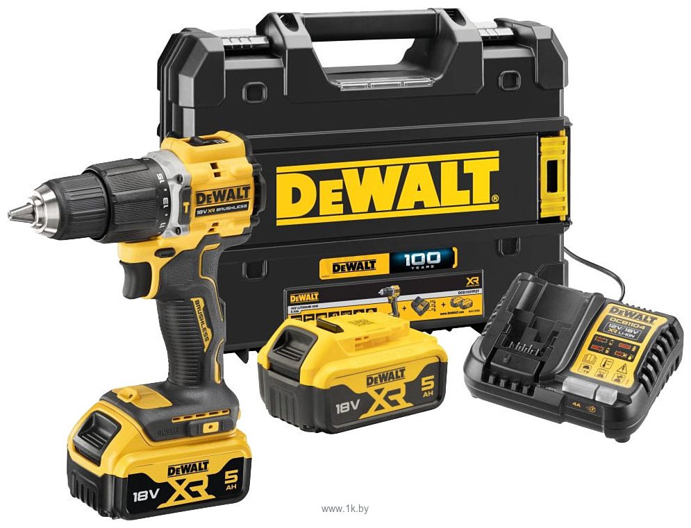 Фотографии DeWALT DCD100YP2T (с 2-мя АКБ 5 Ач, кейс)