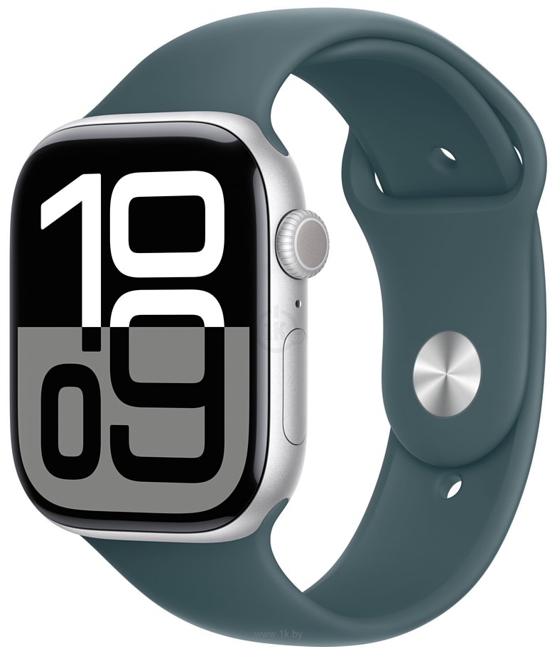 Фотографии Apple Watch Series 10 LTE 46 мм (алюминиевый корпус, спортивный силиконовый ремешок M/L)