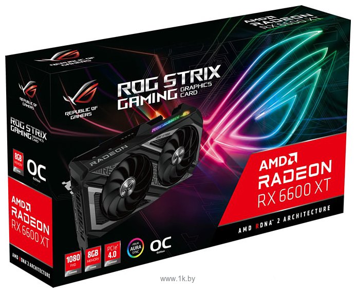 Фотографии ASUS ROG Strix Radeon RX 6600 XT OC Edition 8GB GDDR6
