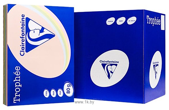 Фотографии Clairefontaine Trophee A4 80 г/кв.м 500 л 1703C (mix пастель)