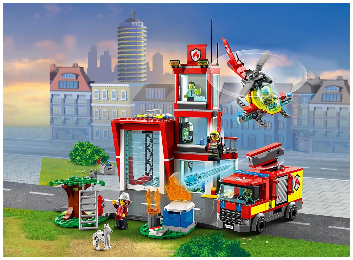 Фотографии LEGO City 60320 Пожарная часть