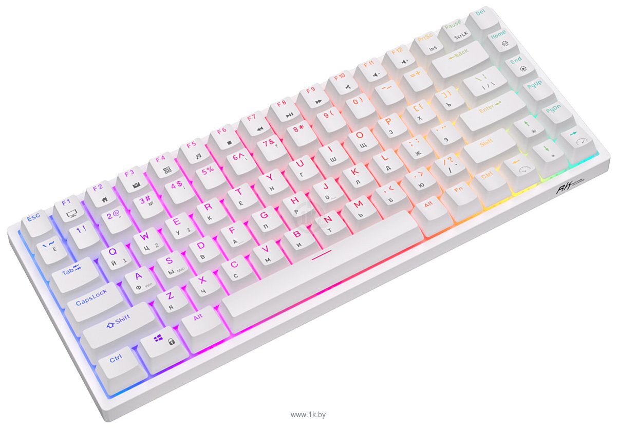 Фотографии Royal Kludge RK84 RGB white, RK Red