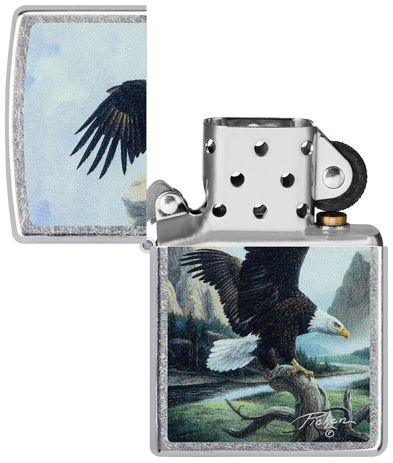 Фотографии Zippo Linda Picken Majestic Eagle Street Chrome 49767