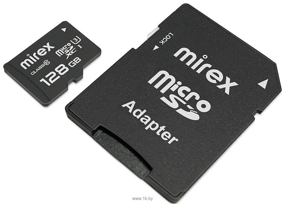 Фотографии Mirex microSDXC 13613-AD3UH128 128GB (с адаптером)