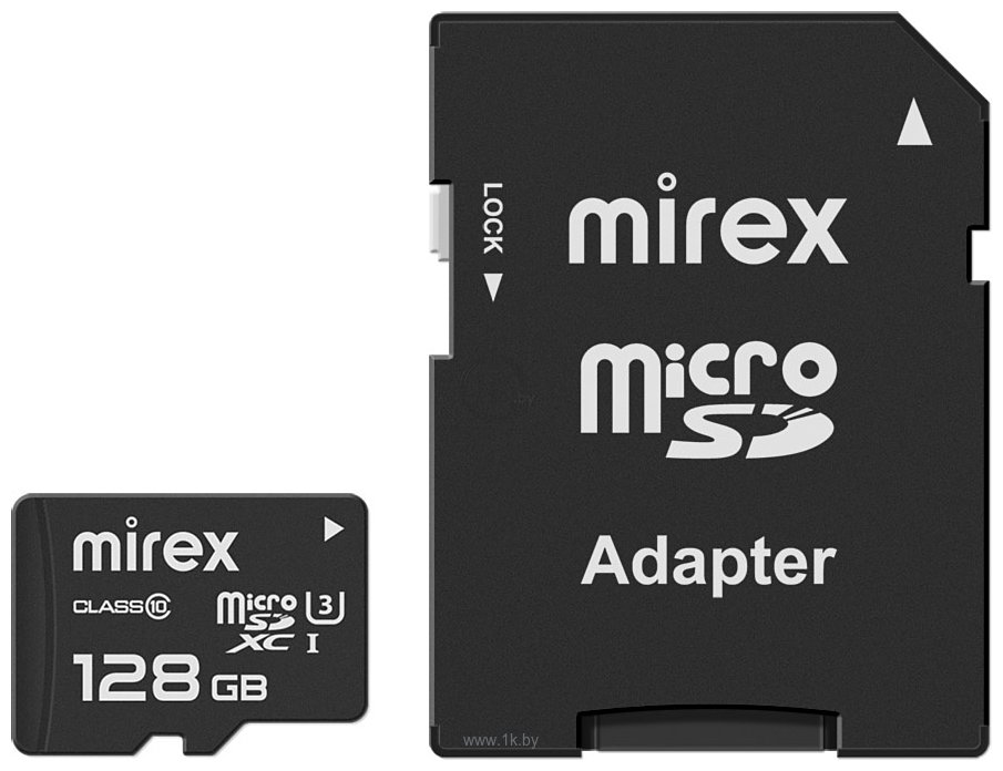 Фотографии Mirex microSDXC 13613-AD3UH128 128GB (с адаптером)