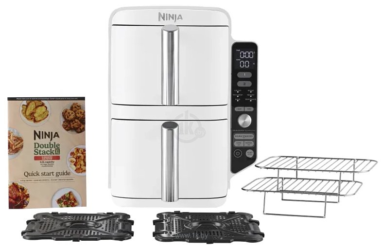 Фотографии Ninja Double Stack XL 2-Drawer Air Fryer 9.5L Wit SL400EUWH