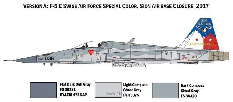 Фотографии Italeri 1420 F-5E Swiss Air Force