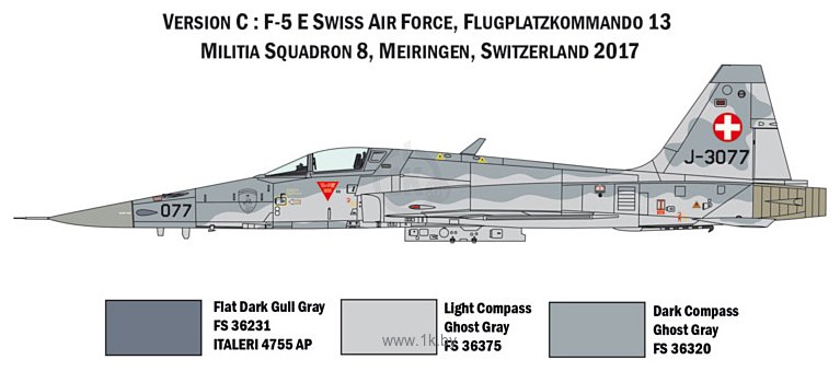 Фотографии Italeri 1420 F-5E Swiss Air Force