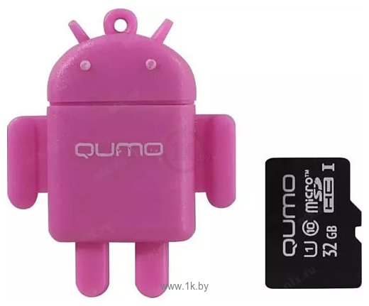 Фотографии QUMO Fundroid microSDHC QM32GCR-MSD10-FD-pnk 32GB