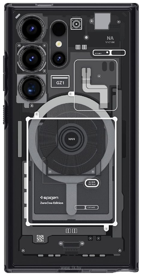 Фотографии Spigen Ultra Hybrid Metal Ring (MagFit) для Galaxy S24 Ultra ACS07298 (разноцветный)