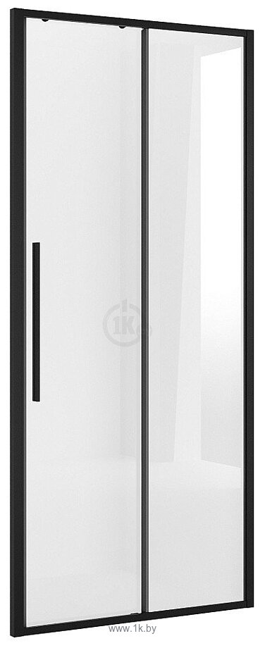 Фотографии Niagara NG-84-10AB 100x195 (черный матовый/прозрачное стекло)