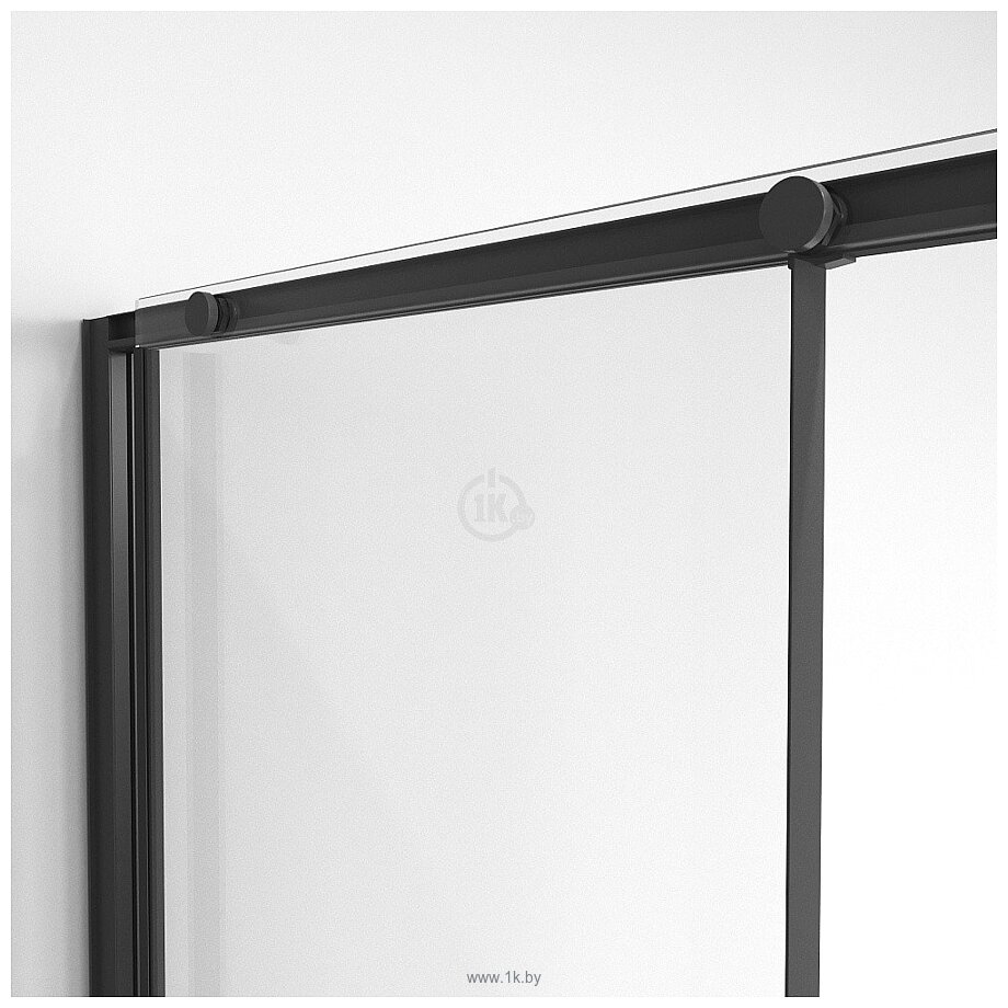 Фотографии Niagara NG-84-10AB 100x195 (черный матовый/прозрачное стекло)