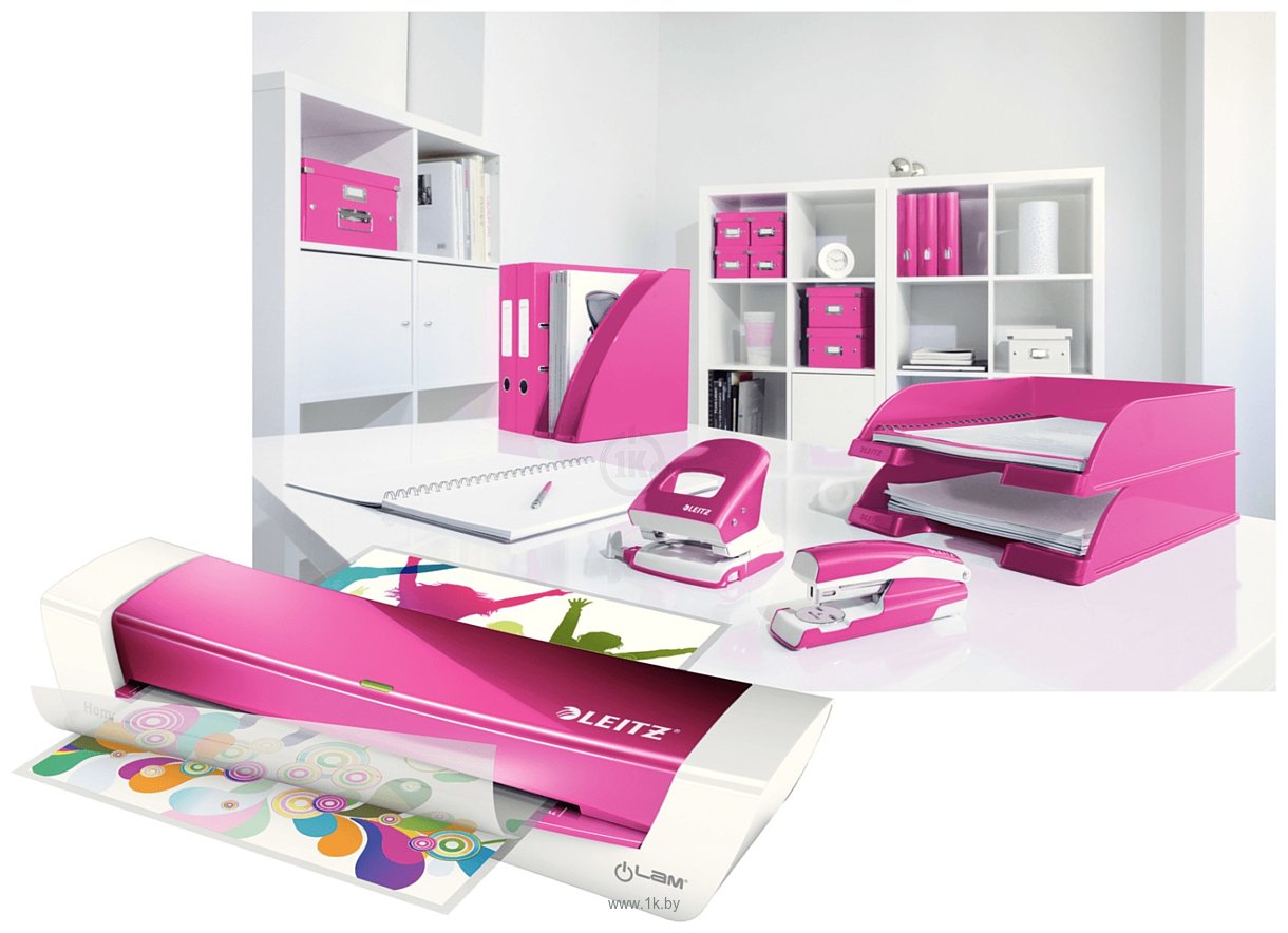 Фотографии Leitz iLAM Home Office A4 (розовый) (73680023)