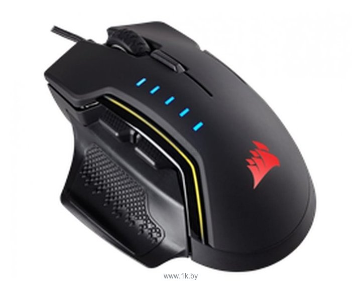 Фотографии Corsair GLAIVE RGB black Mouse EU version black USB