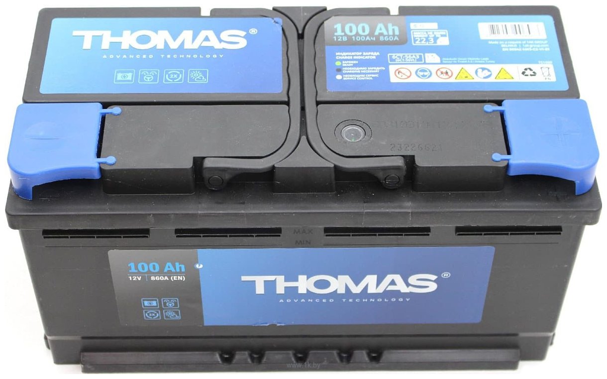 Фотографии Thomas 100 Ah/12V 860А R+